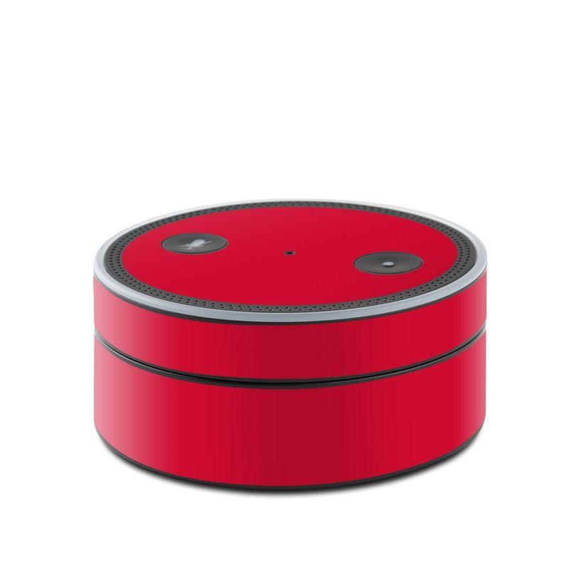 Solid Red Circle Logo - Solid State Red Amazon Echo Dot 1st Gen Skin