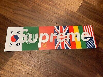 Supreme International Logo - SUPREME INTERNATIONAL FLAGS Box Logo Sticker FW13 - $49.99