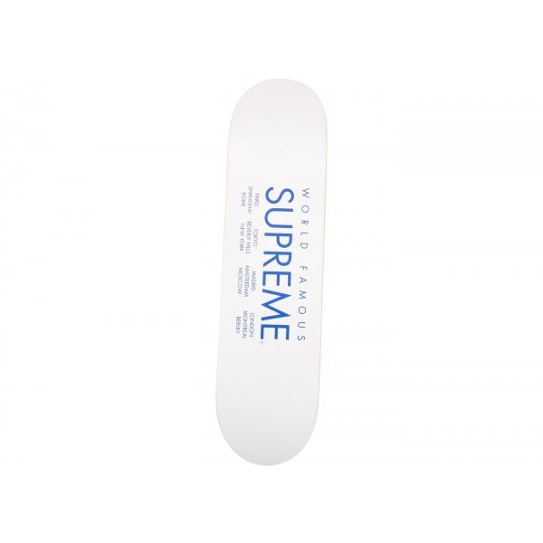 Supreme International Logo - Supreme International Skateboard Deck White