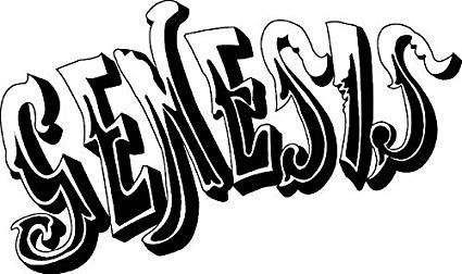 Genesis Band Logo - WHITE GENESIS BAND LOGO VINYL DECAL STICKER: Automotive