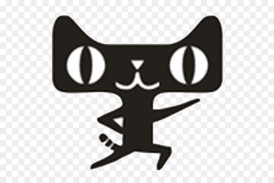 Tmall Logo - Cat Tmall Logo Icon - Black cartoon sky cat logo material png ...