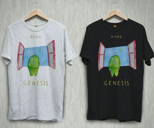 Genesis Band Logo - Genesis Band Duke Album Rock Band Logo Black White T Shirt Shirts