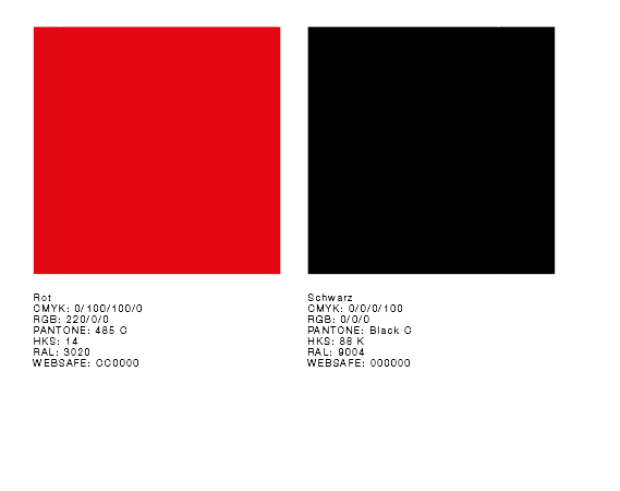 Black and Red C Logo - Colours