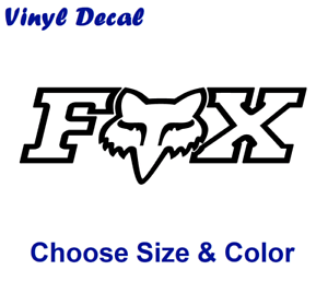 Fox Rider Logo - Fox Racing Logo Decal | High Quality Waterproof Vinyl Die Cut ...