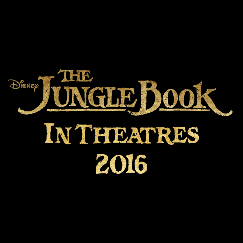 The Jungle Book Title Logo - World Favorite Mowgli The Jungle Book coming live in 2016