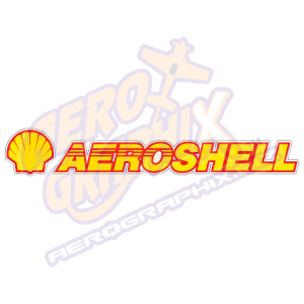 Yellow with Red Outline Logo - AeroShell Logo (Yellow Red)