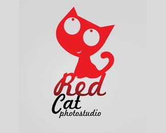 Red Cat Logo - Red cat Designed