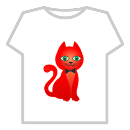 Red Cat Logo Logodix - t shirt red cat roblox roblox