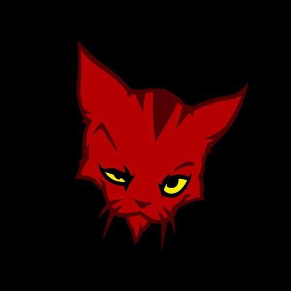 Red Cat Logo - ninja art: Red Cat tattoo studio