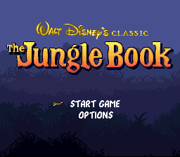 The Jungle Book Title Logo - Disney's The Jungle Book Screenshots for SNES
