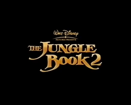 The Jungle Book Title Logo - The Jungle Book 2 2003 Title Logo UK VHS Trailer.png
