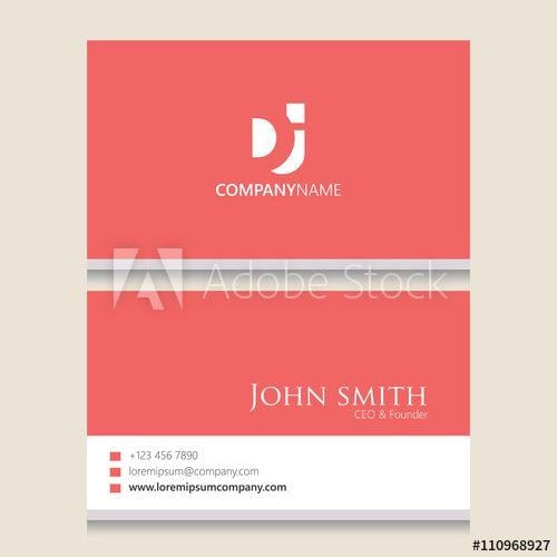 Cool Abstract Backgrounds DJ Logo - DJ Logo | Business Card Template | Vector Graphic Branding Letter ...