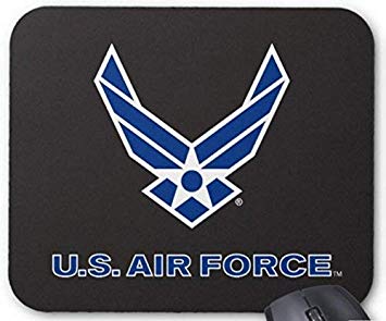 Blue Electronic Logo - U.S. Air Force Logo - Blue Mouse Pad Computer: Amazon.co.uk: Electronics
