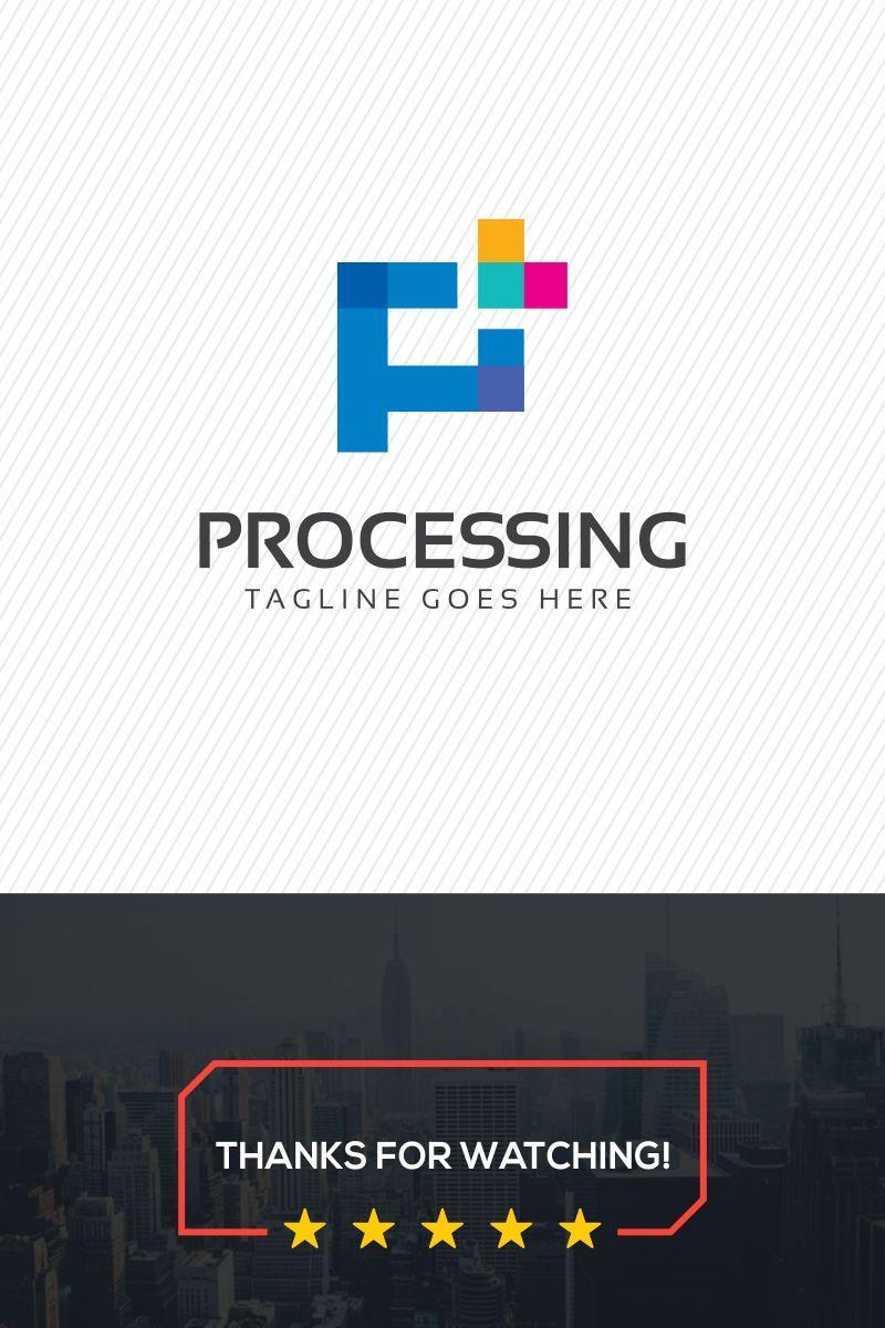 Big P Logo - Processing P Letter Logo Template
