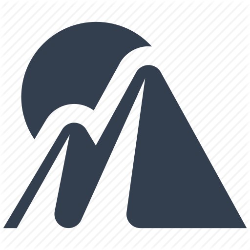 Moon Mountain Logo - 'Vacation and travel'