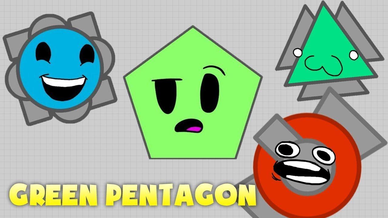 Green Pentagon Logo - I FOUND A GREEN PENTAGON! (Real footage)// DIEP.IO