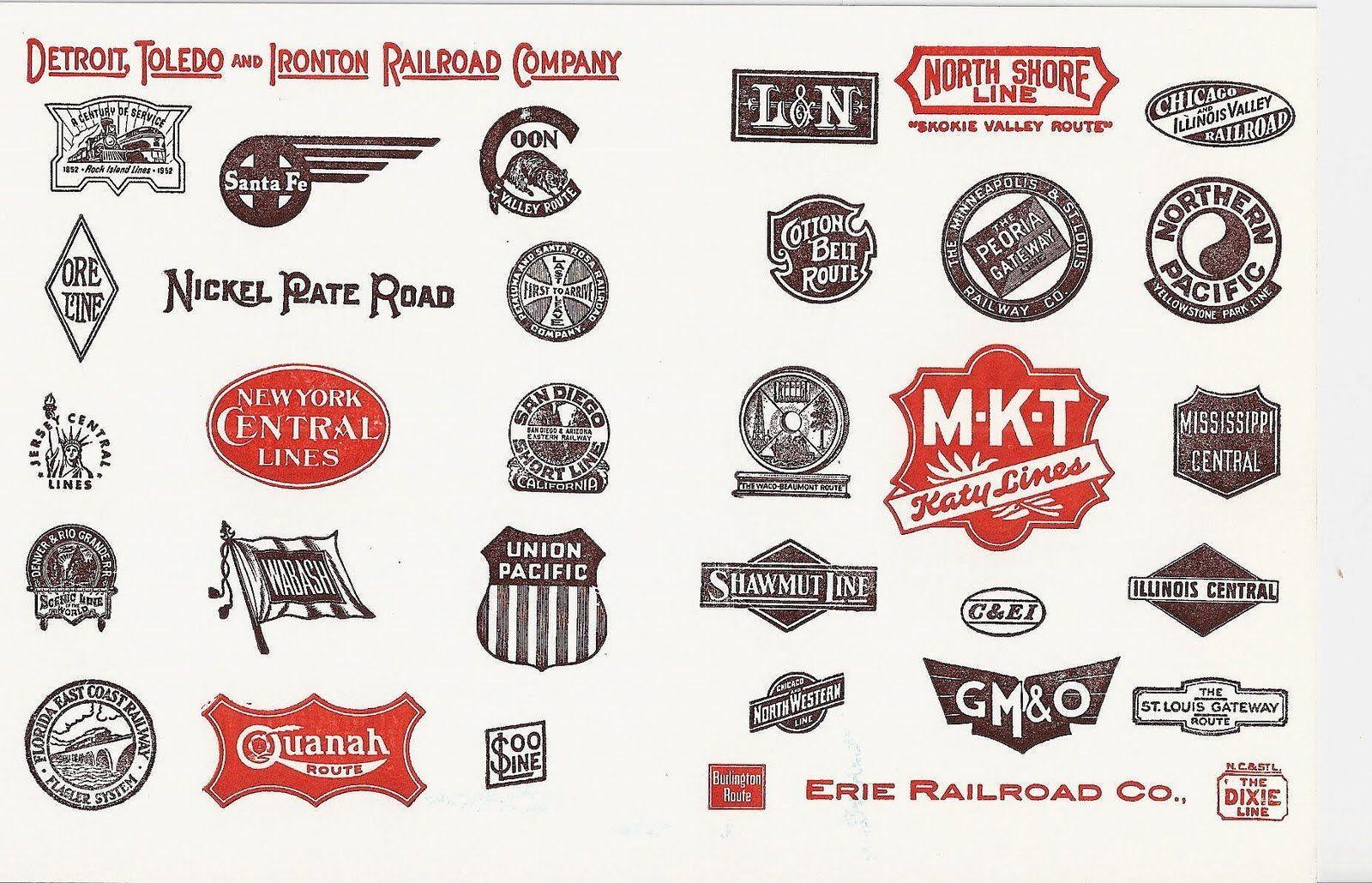 Old Railroad Logo - Old railroad logos. Logos. Logos, Logo design and Logo