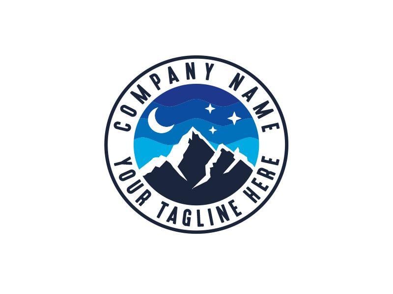 Moon Mountain Logo - Mountain logo