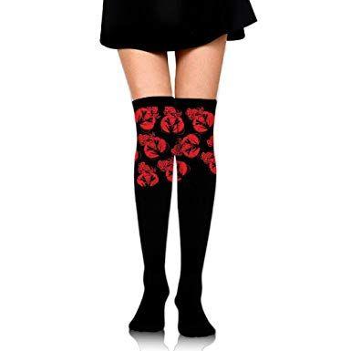 Red Lobster Logo - Amazon.com: Red Lobster Logo Over The Knee Long Socks Tube Thigh ...