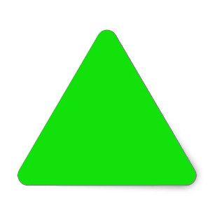 Neon Green Triangle Logo - Neon Green Triangle Stickers | Zazzle AU