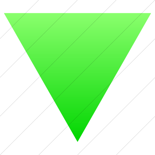 Solid Green Triangle Logo - IconsETC » Simple ios neon green gradient classic arrows triangle ...