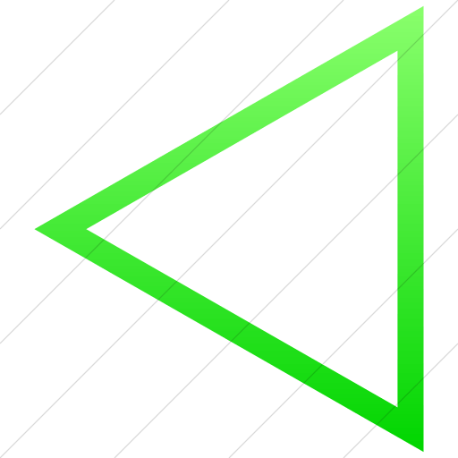 Neon Green Triangle Logo - IconETC Simple ios neon green gradient classic arrows triangle