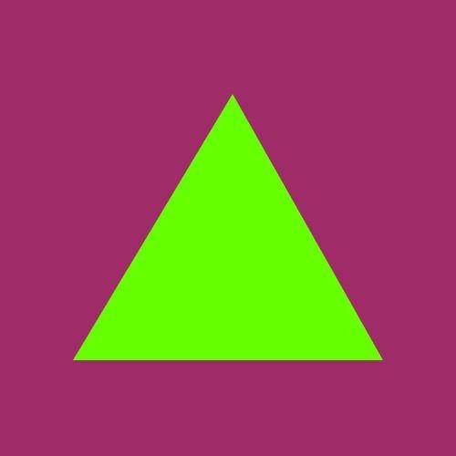 Neon Green Triangle Logo - I feel like a bright green triangle on amaranth deep purp