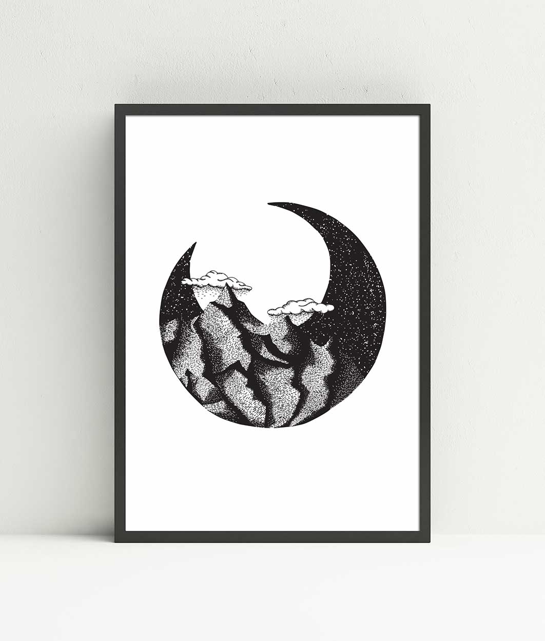 Moon Mountain Logo - Moon Mountain | Matte Print