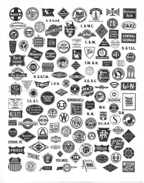 Old Railroad Logo - List of Synonyms and Antonyms of the Word: old logos