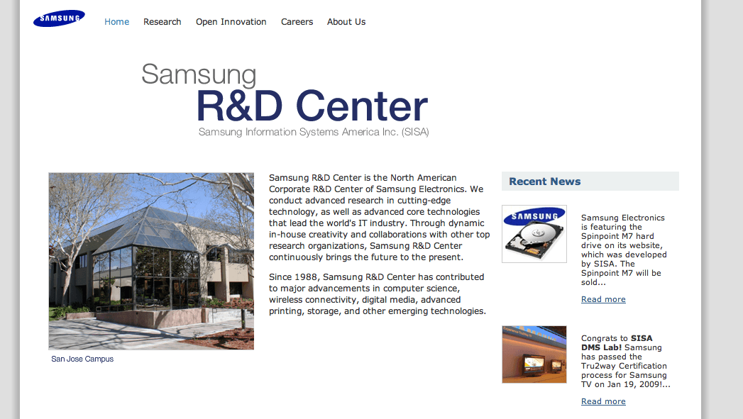 Samsung Research Logo - Samsung America R&D Center [Prototype Scientist][R&D Engineer][CA