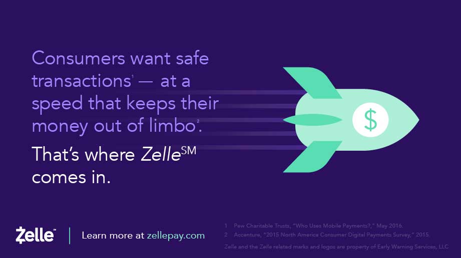 Zell Early Warning Logo - Zelle Now Live! In Mobile Banking Apps Today, a New Way to Pay
