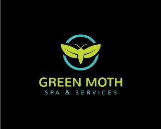 Moth Logo - Green Moth Designed by soby | BrandCrowd