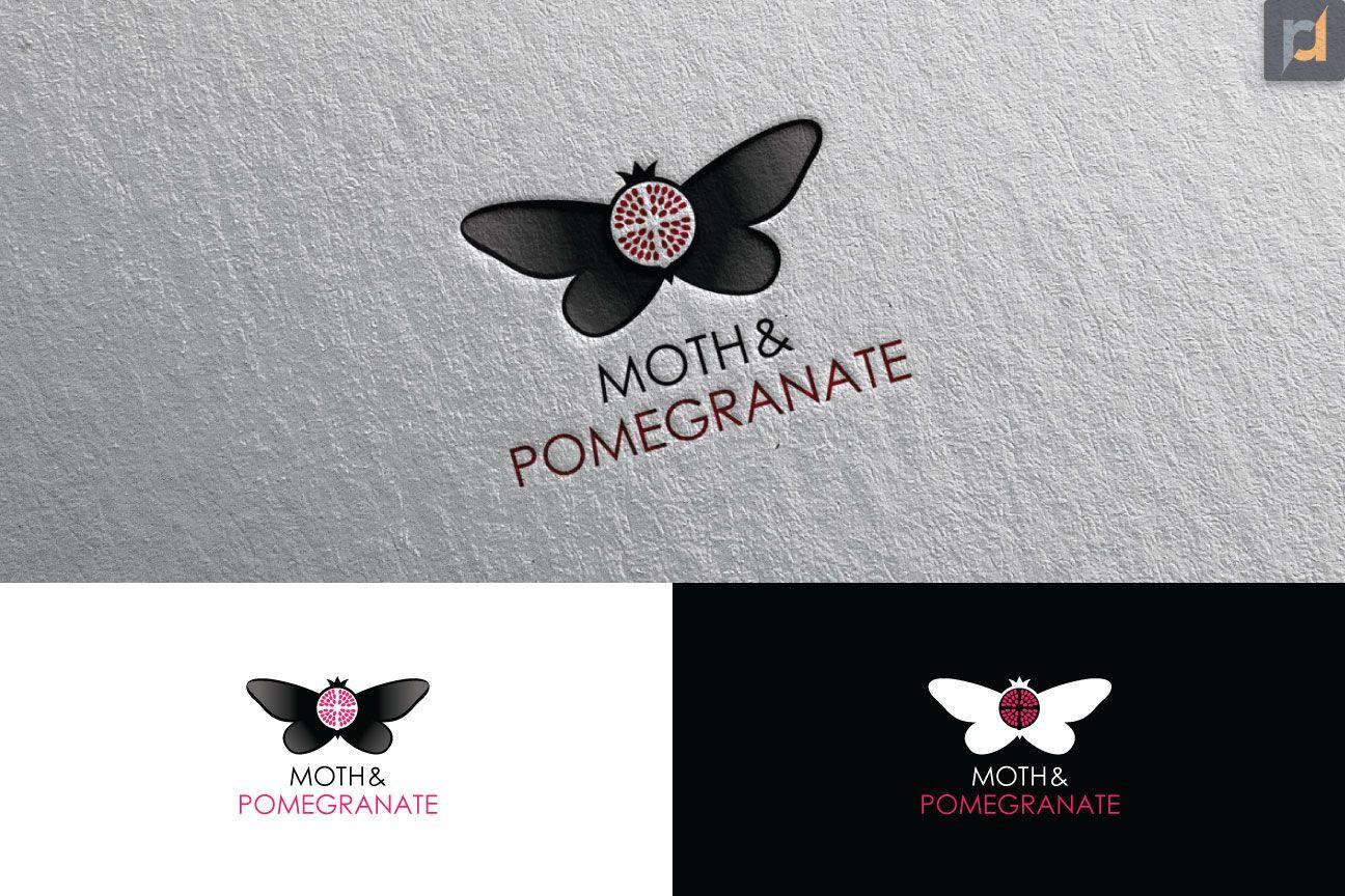 Moth Logo - Playful, Personable, Artists Logo Design for Moth & Pomegranate ...