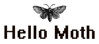 Moth Logo - HELLO MOTH