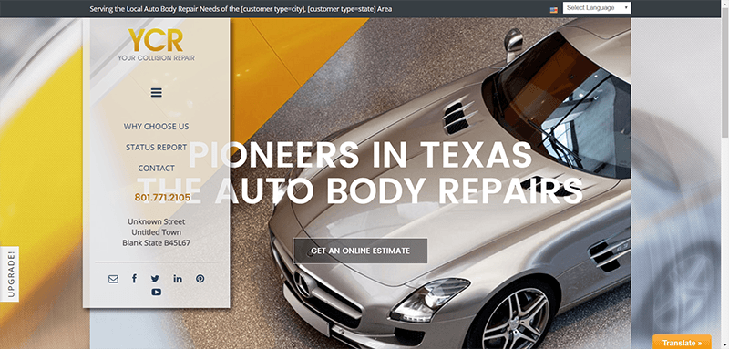 Blank Automotive Shop Logo - auto body repair website templates auto body website templates auto ...