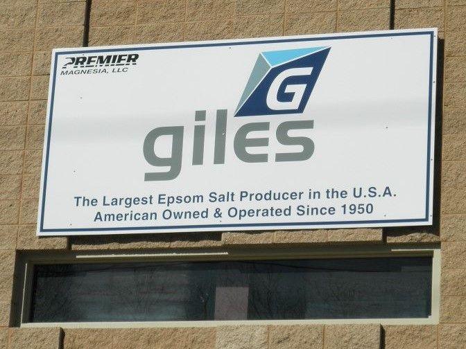 Giles Chemical Logo - Storefront Signage