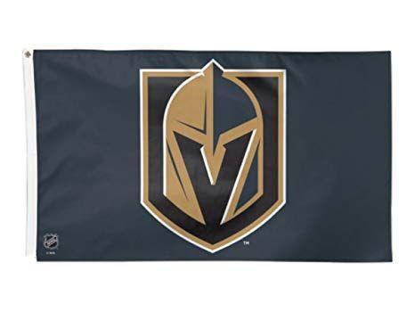 Las Vegas Knights Logo - Amazon.com : HFP Las Vegas Golden Knights 3x5 NHL Flag Black Logo