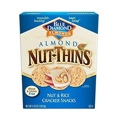 Blue Diamond Nuts Logo - Blue Diamond Almond Nut Thin Crackers 120 gm (Pack of 12): Amazon.co