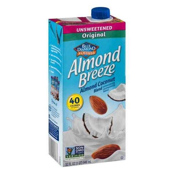 Blue Diamond Nuts Logo - Blue Diamond Almond Breeze Unsweetened Almond Coconut Almond Milk ...