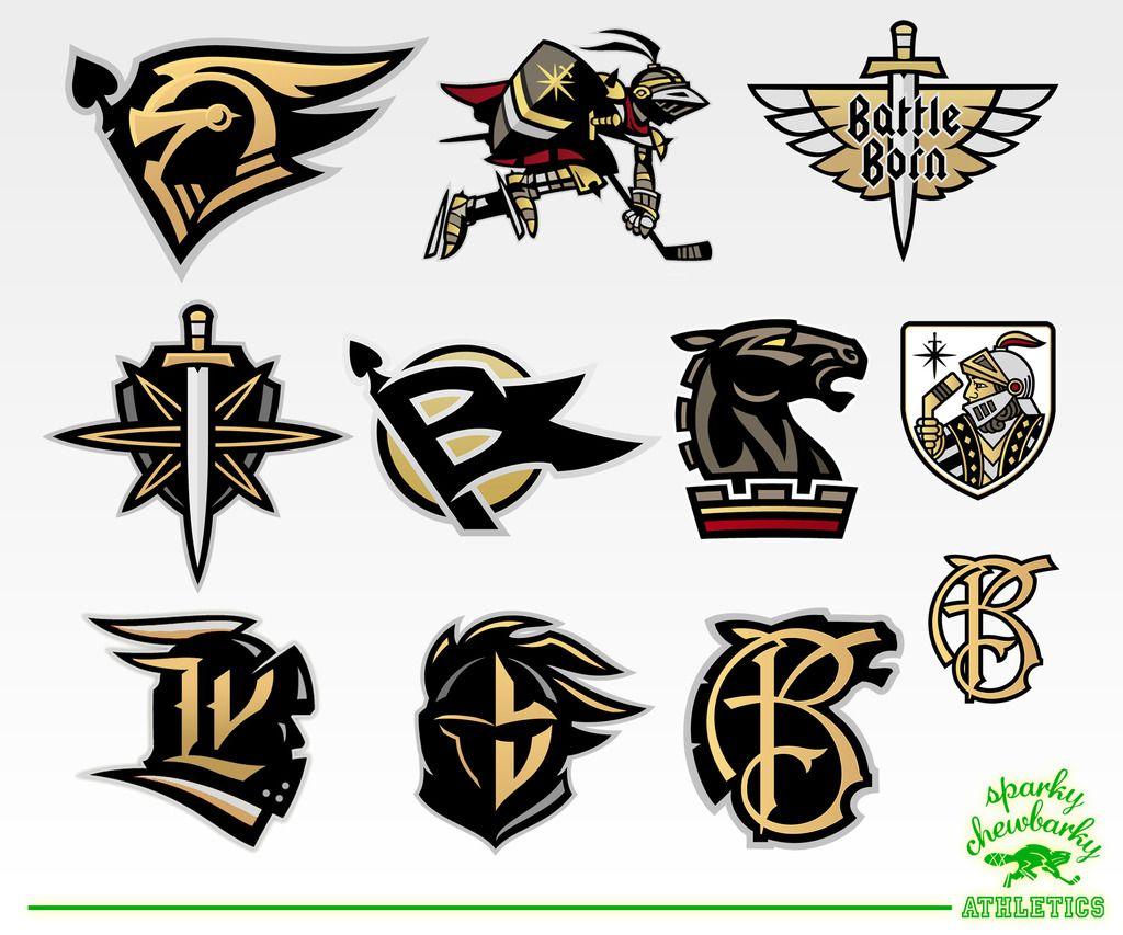 Red and Black Knights Basketball Logo - Top 5: Vegas Golden Knights Logo Concepts (Part 1) | Hockey By Design