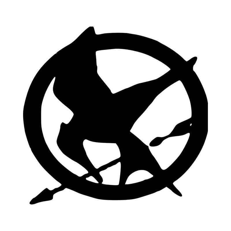 Hunger Games Logo - The Hunger Games Mockingjay Logo Vinyl Decal Sticker