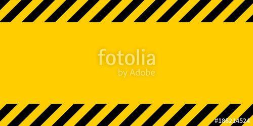 Black Yellow Rectangle Logo - Black and yellow warning line striped rectangular background, yellow