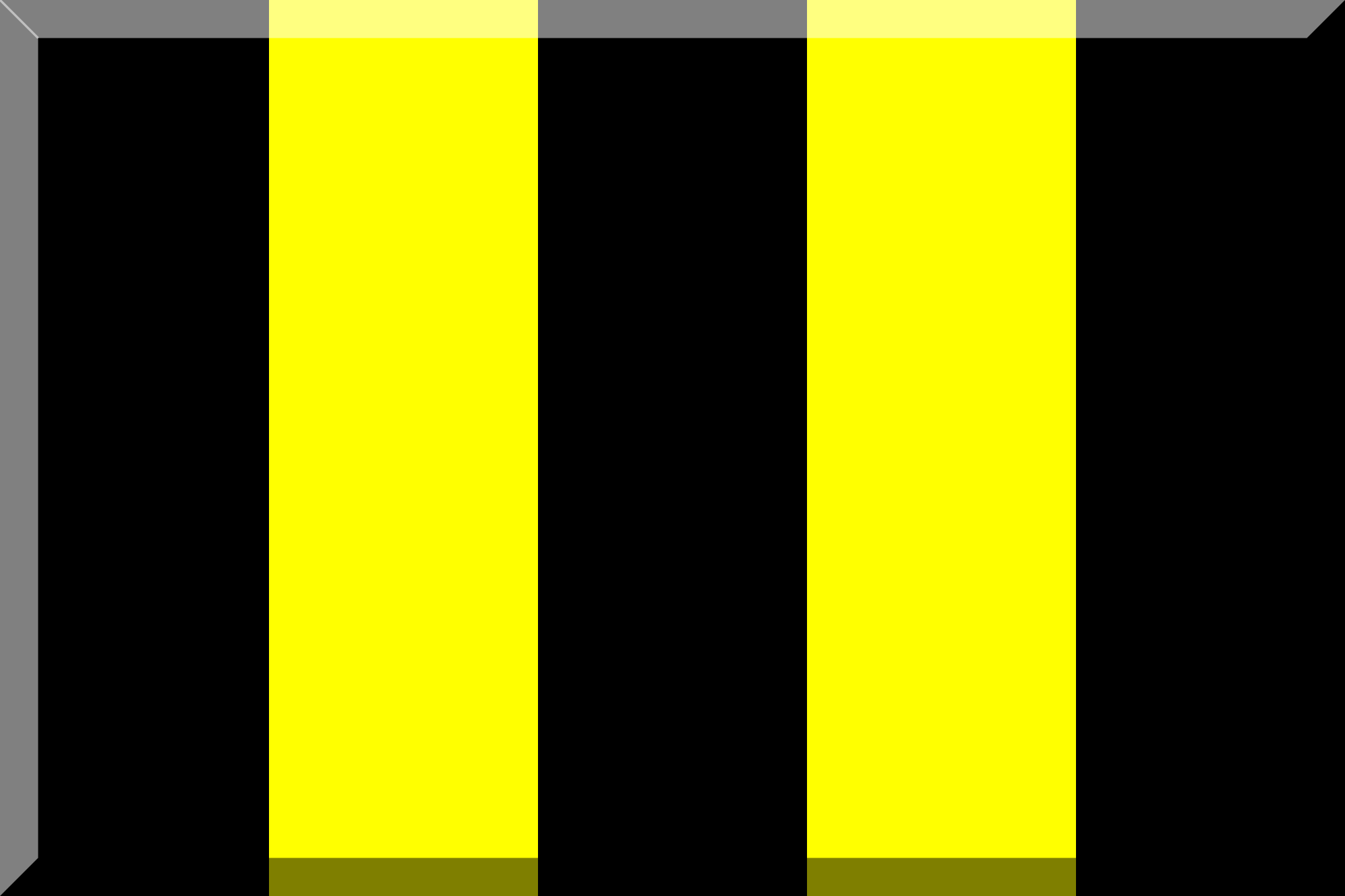Black Yellow Rectangle Logo - File:600px 3 stripes Black Yellow HEX-FFFF00.svg - Wikimedia Commons