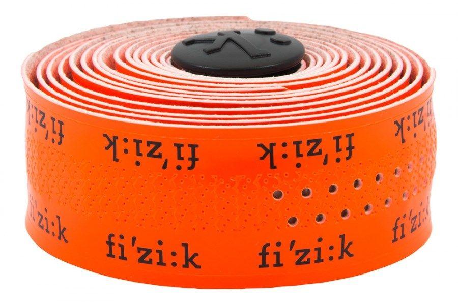 Orange Circle Orange W Logo - Fizik Superlight Glossy Fluro Orange w/Logo Bar Tape £17.99