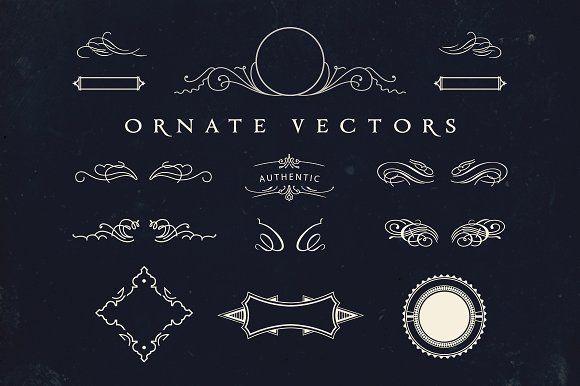 Ornate Logo - Vintage Ornate Vectors Illustrations Creative Market