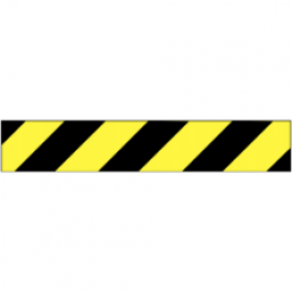 Black Yellow Rectangle Logo - Traffic Signs - Black/Yellow Chevron - Safetyshop