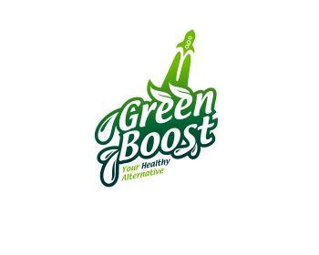 Boost Logo - Logo design entry number 25 by HALO. GREEN BOOST logo contest
