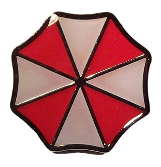 Re Umbrella Logo - Resident Evil RE UMBRELLA Corporation Metal Logo Enamel