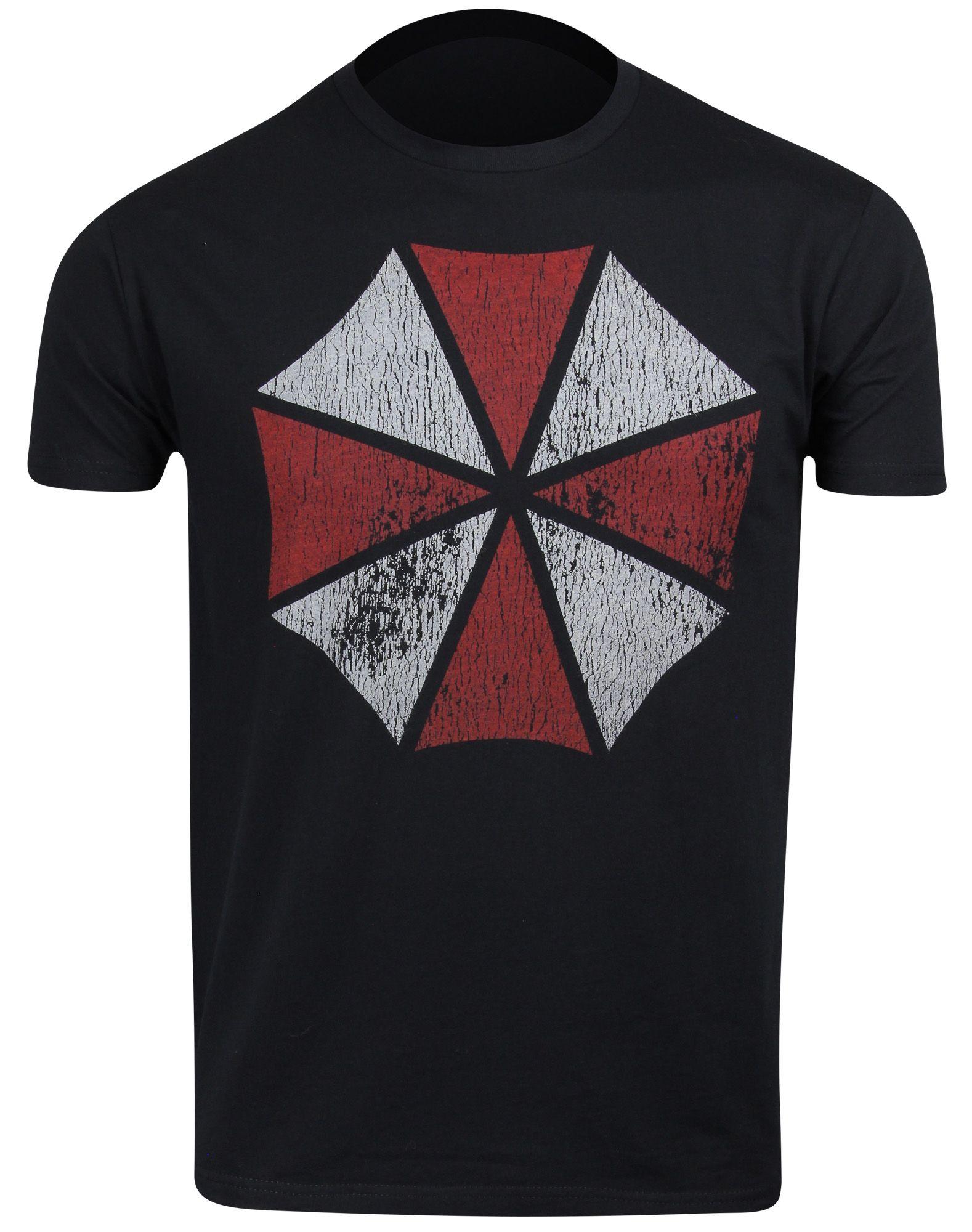 Re Umbrella Logo - Capcom Resident Evil Umbrella Logo T Shirt (Black)
