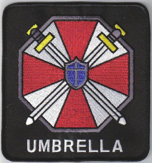 Re Umbrella Logo - Resident Evil Umbrella Corporation Logo Large Embroidered Jacket ...